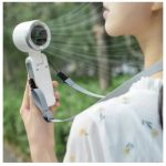 ONE STAR Handheld Turbo Fan With Digital Display and 5 Gear Wind, Foldable USB Rechargeable HandheldFan for Outdoor - Image 2